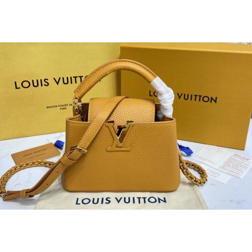 Louis Vuitton M59928 Capucines Mini handbag in Brown Taurillon leather
