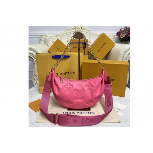 Louis Vuitton M59915 Over The Moon Bag in Pink Quilted and embroidered smooth calf leather