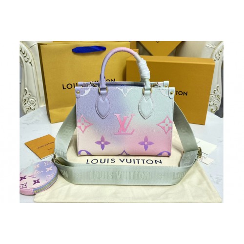 Louis Vuitton M59856 OnTheGo PM tote Bag in Sunrise Pastel Monogram canvas