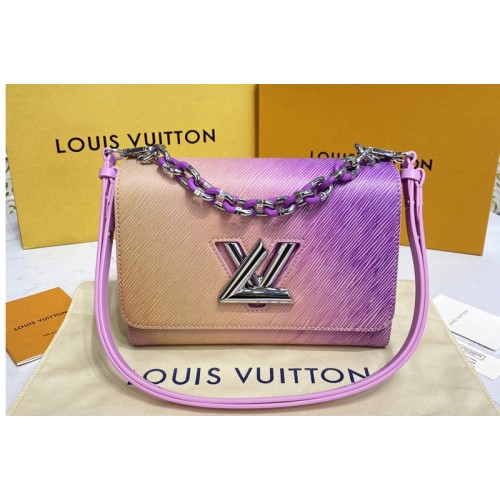 Louis Vuitton M59894 Twist MM handbag in Gradient Orange Epi grained leather