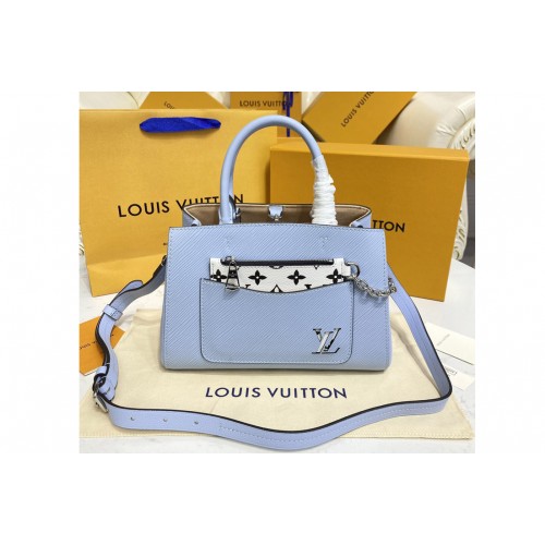Louis Vuitton M59950 Marelle Tote BB bag in Blue Epi leather