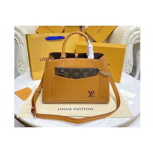 Louis Vuitton M59953 Marelle Tote MM bag in Brown Epi leather