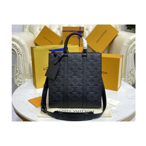 Louis Vuitton M59960 Sac Plat Cross Bag in black Taurillon leather