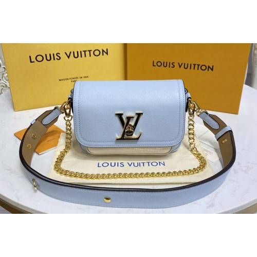 Louis Vuitton M59984 Lockme Tender cross-body bag in Blue Calf leather