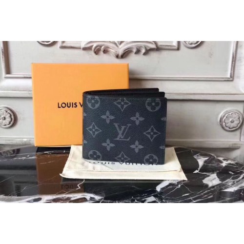 Louis Vuitton M60053 Amerigo Wallet in Monogram Eclipse Canvas