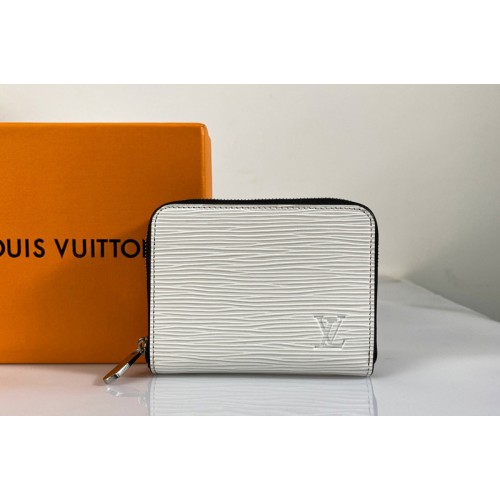 Louis Vuitton M60152 Zippy coin purse in White Epi Leather