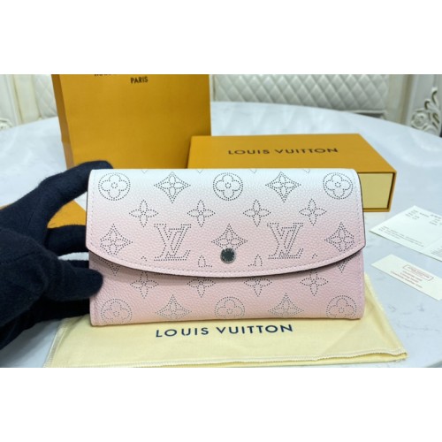 Louis Vuitton M60143 Iris wallet in Gradient Pink Mahina perforated calf leather