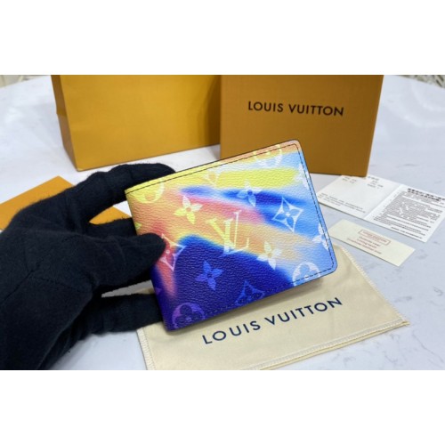 Louis Vuitton M80954 Multiple Wallet in Monogram Sunset coated canvas