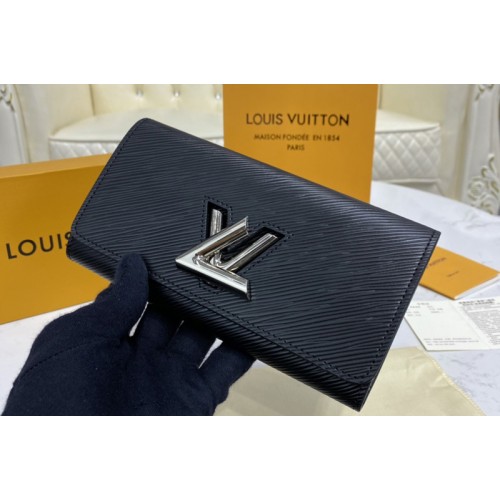 Louis Vuitton M68309 Twist wallet in Black Epi leather