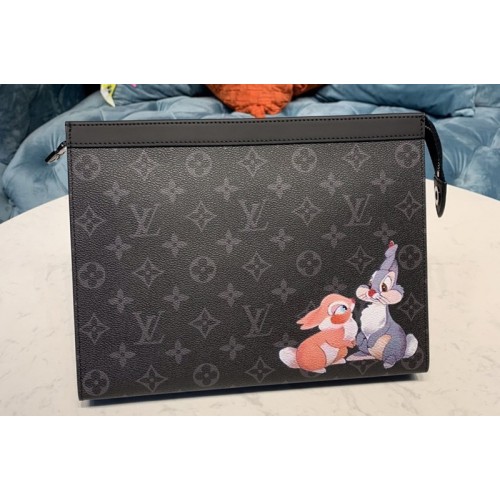 Louis Vuitton M61692 Pochette Voyage MM Bag Monogram Eclipse canvas