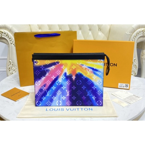 Louis Vuitton M61692 Pochette Voyage MM Bag in Monogram Sunset canvas