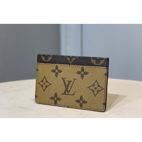 Louis Vuitton M69161 Card Holder in Monogram and Monogram Reverse coated canvas