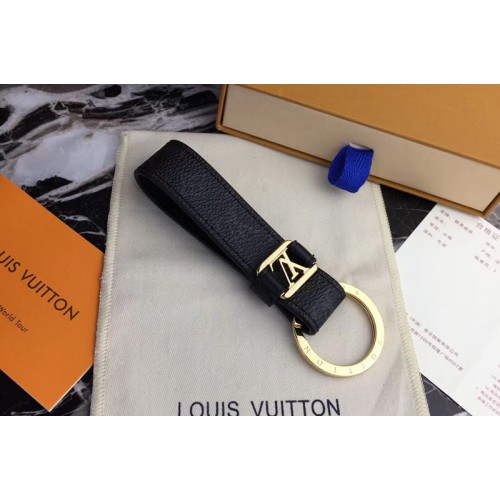 Louis Vuitton M62709 Dragonne Key Holder Monogram Eclipse Canvas Gold Hardware