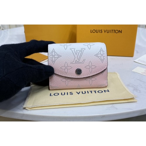 Louis Vuitton M80491 Iris XS wallet in Gradient Pink Mahina perforated calf leather