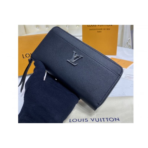 Louis Vuitton M62622 Lockme Zippy wallet in Black Calf leather