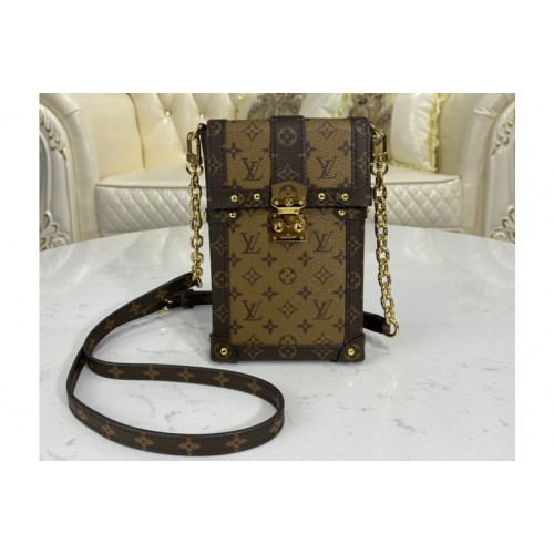 Louis Vuitton M67873 Pochette Trunk Verticale Monogram Reverse coated canvas