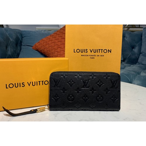 Louis Vuitton M61864 Zippy wallet Black Monogram Empreinte Leather