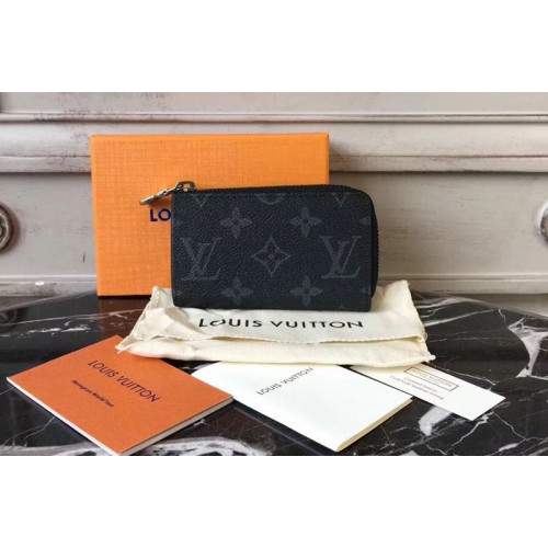 Louis Vuitton M64430 Car Key Case Monogram-eclipse Canvas