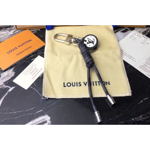 Louis Vuitton M67224 MR Louis Bag Charm and Key Holder Damier Graphite Canvas
