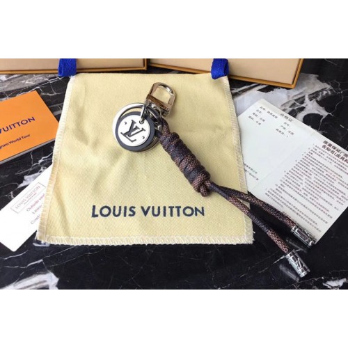 Louis Vuitton M67224 MR Louis Bag Charm and Key Holder Damier Ebene Canvas