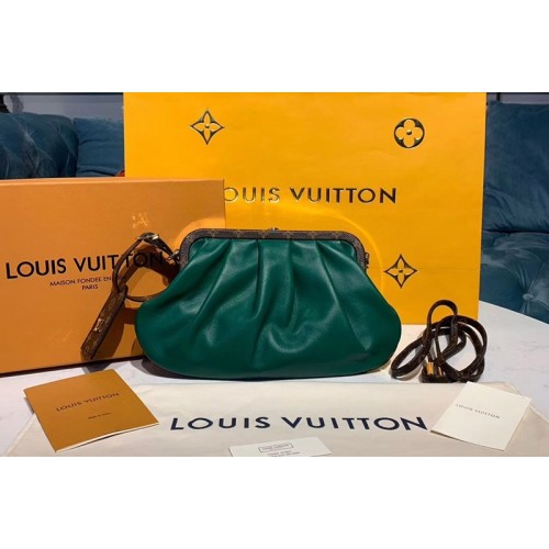Louis Vuitton M67606 Boursicot Clutch Shoulder Bags Green Tan Calf Leather