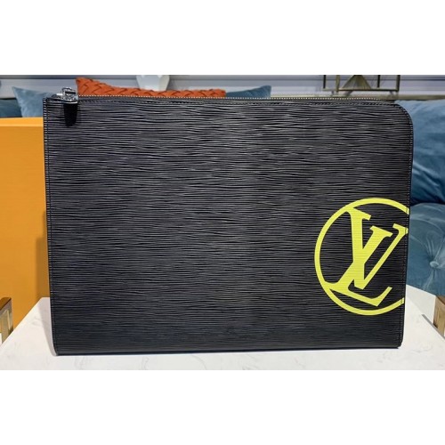 Louis Vuitton M68198 Pochette Jour GM Bags Black Epi leather