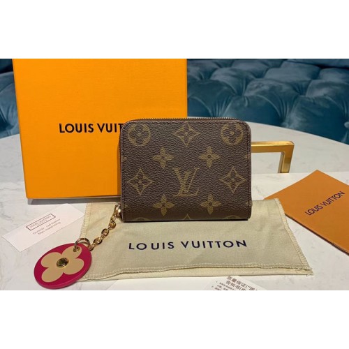 Louis Vuitton M68312 Zippy Coin Purse Monogram Canvas With Red