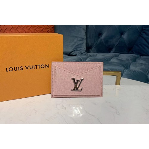 Louis Vuitton M68610 Lockme card holder Pink Calf leather