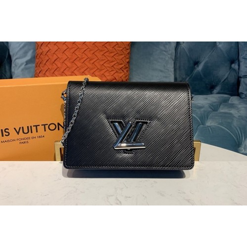 Louis Vuitton M68560 Twist Belt Chain wallet in Black Epi leather