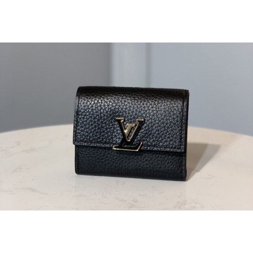 Louis Vuitton M68587 Capucines XS wallet Black Taurillon leather