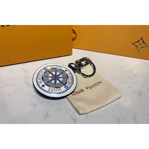 Louis Vuitton M68667 Damier Graphite Map padded bag charm and key holder