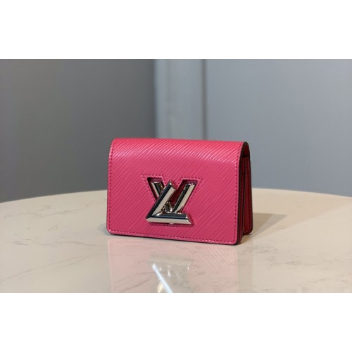 Louis Vuitton M68757 Twist Multicartes Wallet in Rose Epi leather