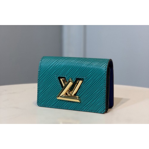 Louis Vuitton M68757 Twist Multicartes Wallet in Green Epi leather