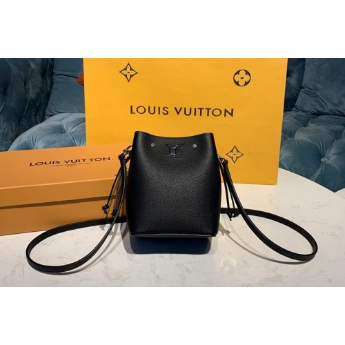 Louis Vuitton M68709 Nano Lockme Bucket bags Black Grained calf leather