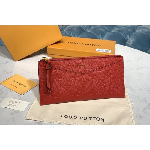 Louis Vuitton M68713 Pochette Melanie BB Bag in Red Monogram Empreinte leather