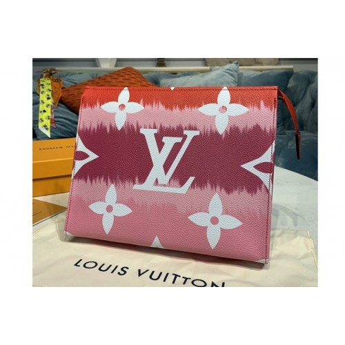 Louis Vuitton M69137 Escale Poche Toilette 26 Bag in Red Monogram Canvas