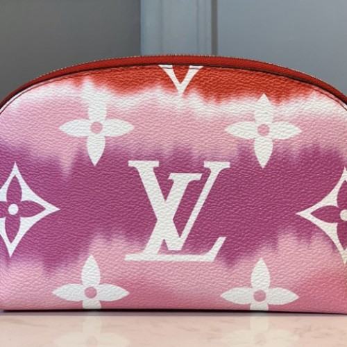 Louis Vuitton M69138 Escale Pochette Cosmetique Bag In Red Monogram Canvas