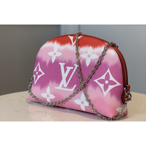 Louis Vuitton M69139 Escale Pochette Cosmetique Chain Bag In Red Monogram Canvas