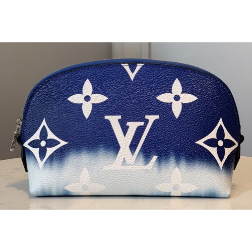Louis Vuitton M69138 Escale Pochette Cosmetique Bag In Blue Monogram Canvas