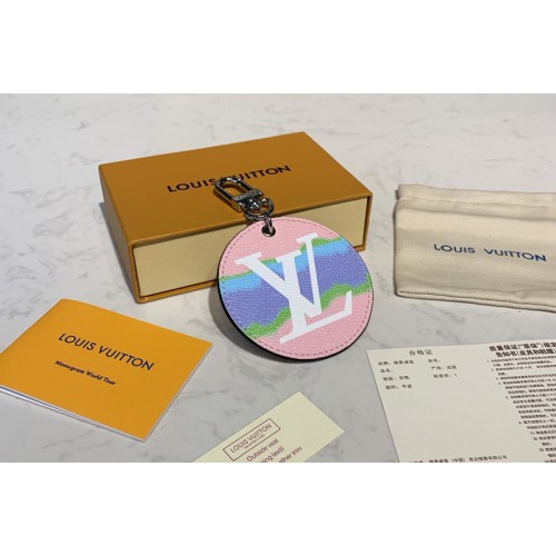 Louis Vuitton M69273 Escale key holder and bag charm In Pastel Monogram Canvas