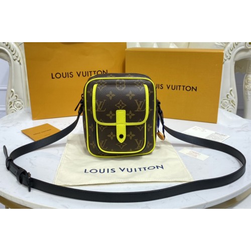 Louis Vuitton M69404 Christopher wearable wallet in Monogram Macassar coated canvas and yellow cowhide leather