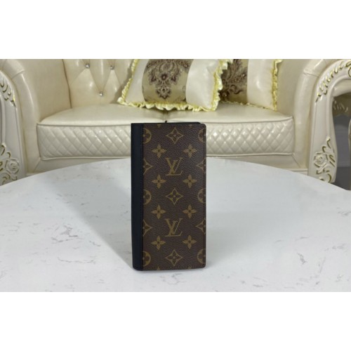 Louis Vuitton M69410 Brazza wallet in Monogram Macassar coated canvas and cowhide leather