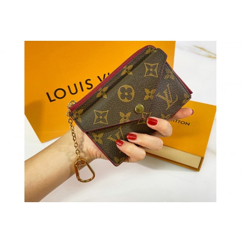 Louis Vuitton M69431 Card Holder Recto Verso in Monogram canvas with Red