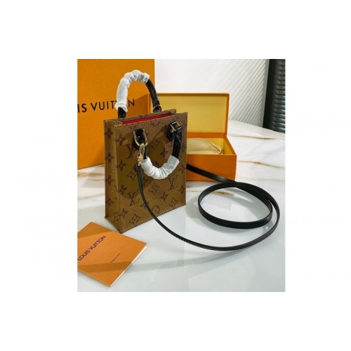 Louis Vuitton M69442 Petit Sac Plat bag in Monogram Reverse coated canvas