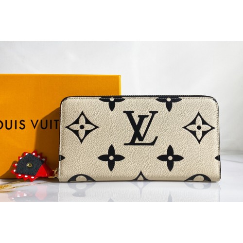 Louis Vuitton M69727 CraftyZippy wallet in Cream Monogram Empreinte Leather