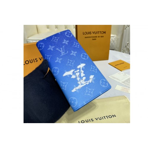 Louis Vuitton M69680 Brazza wallet in Monogram Clouds coated canvas