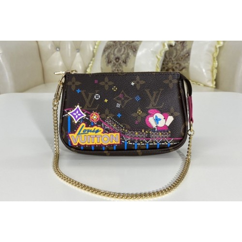 Louis Vuitton M69752 Mini Pochette Accessoires Bag in Monogram coated canvas