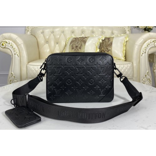 Louis Vuitton M69827 Duo Messenger bag in Monogram Shadow leather