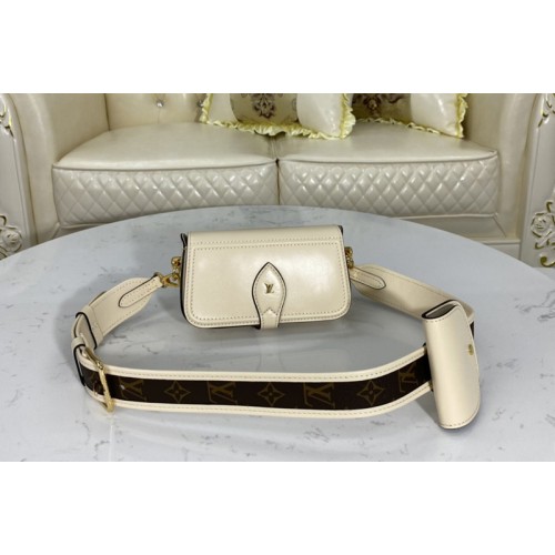 Louis Vuitton M69841 Officier pouch in White Cowhide leather