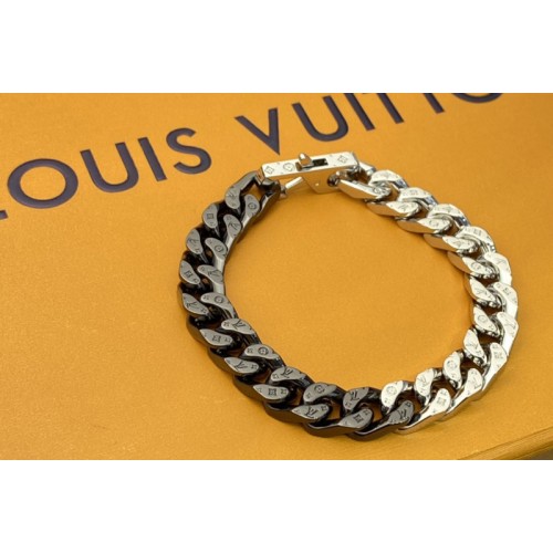 Louis Vuitton M69989 Chain Links bracelet in Silver Black